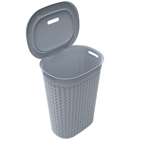 Kolorr Space Saving Laundry Bag with Lid & Cutout Handles (Bluish Grey) 